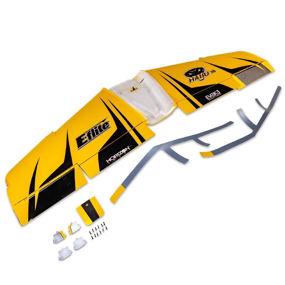 E-Flite Wing Set w/hardware, LED; Habu 80