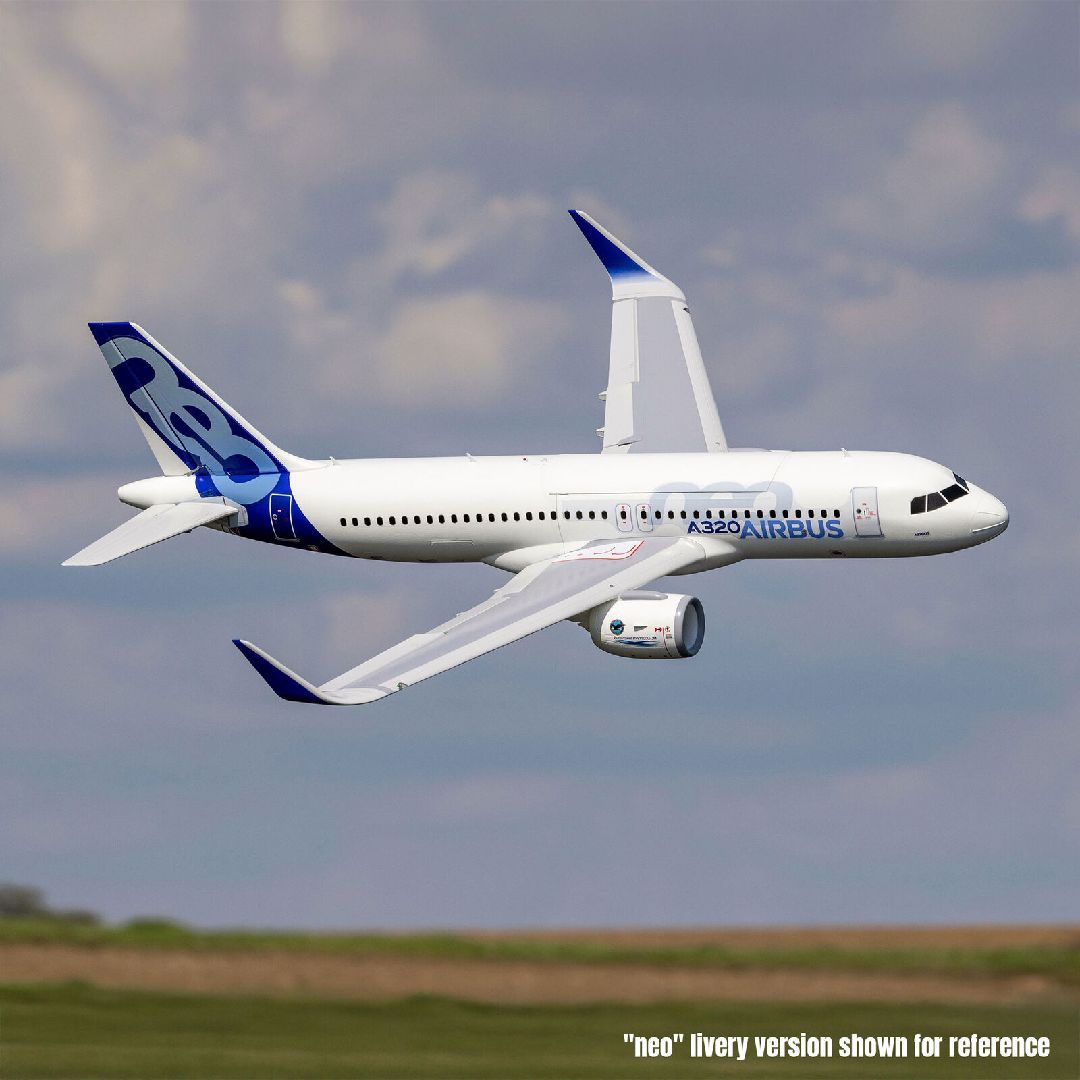 E-Flite Airbus A320neo 1.5m Twin 64mm EDF BNF(White)