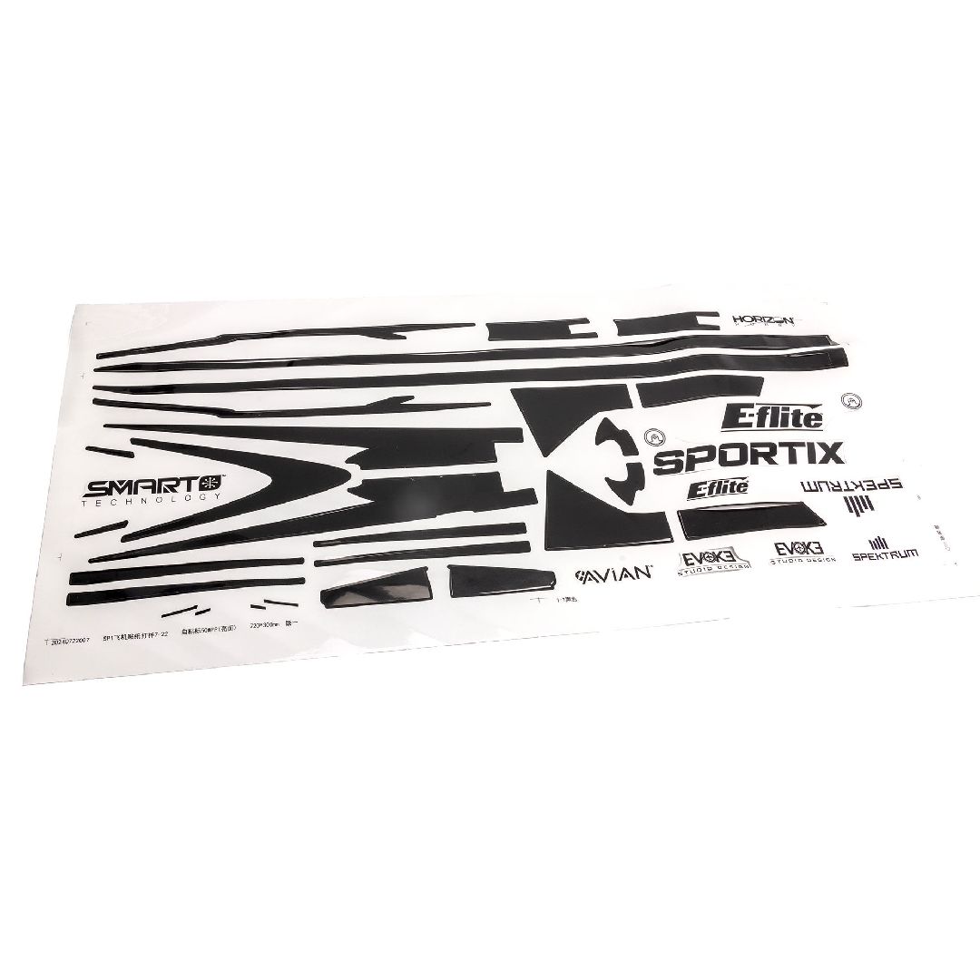 E-Flite Decal Sheet; Sportix 1.1m