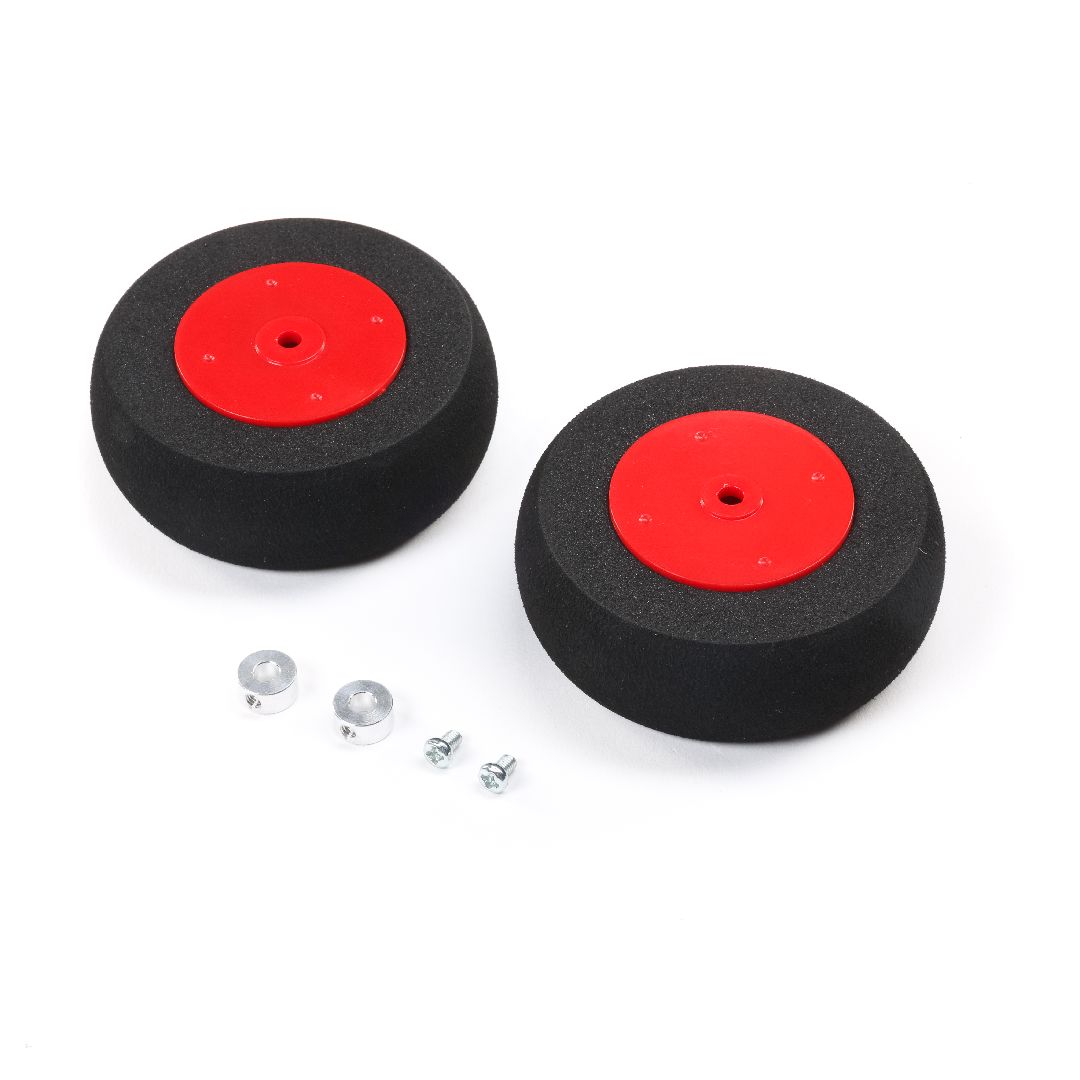 E-Flite Main Wheels, 72mm: SNJ-5/AT-6 Texan 1.5m