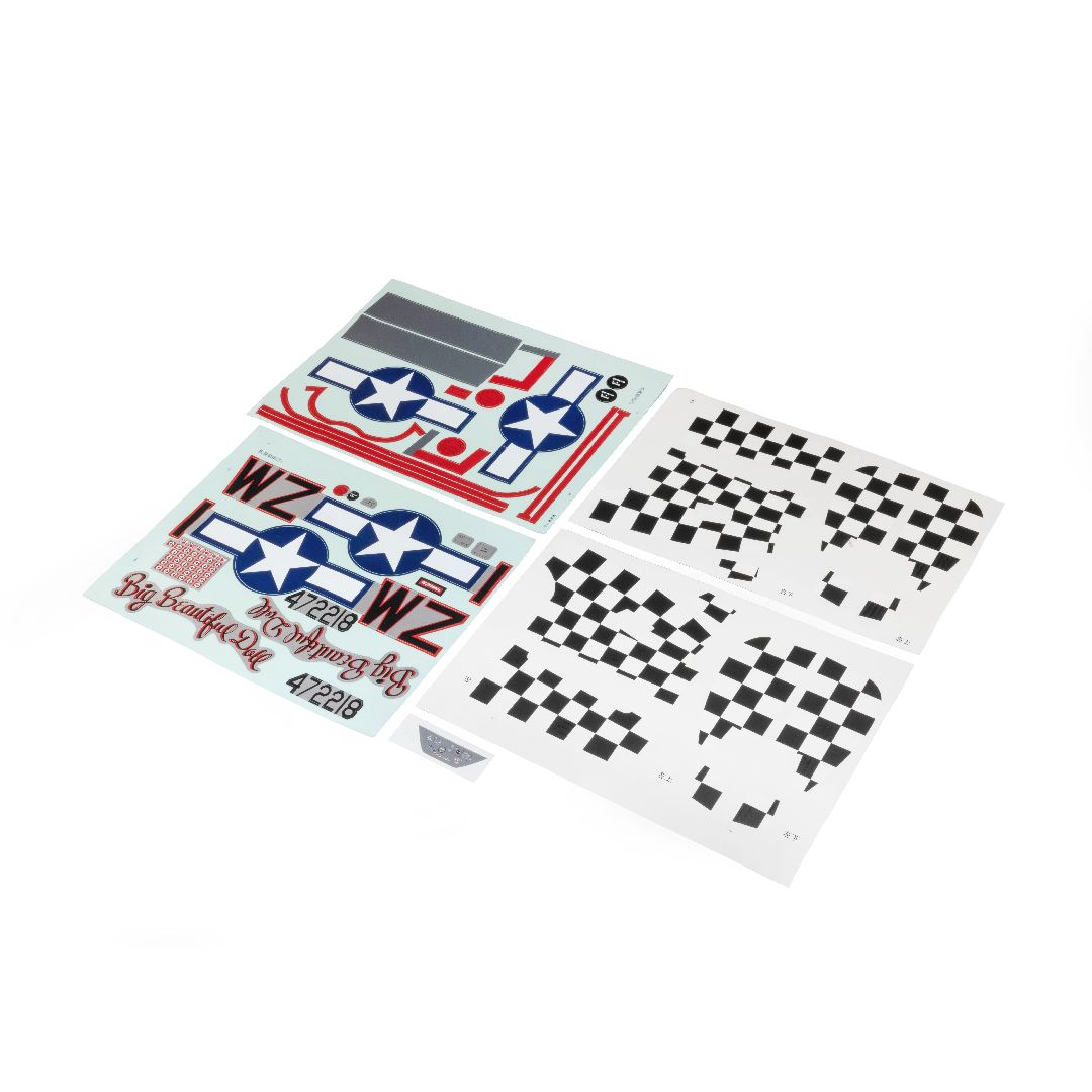 E-Flite Decal Set: P-51D 1.5m Big Beautiful Doll