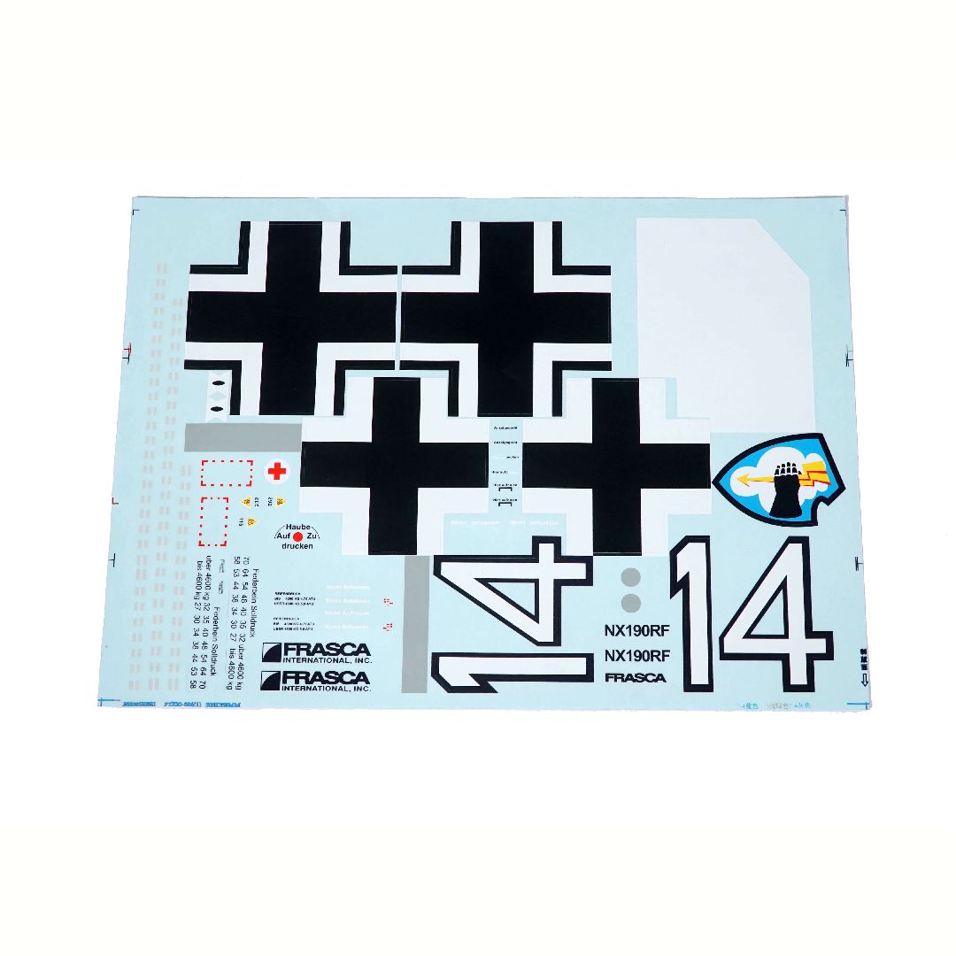 E-Flite Decal Set; Focke-Wulf Fw190A 1.5m-