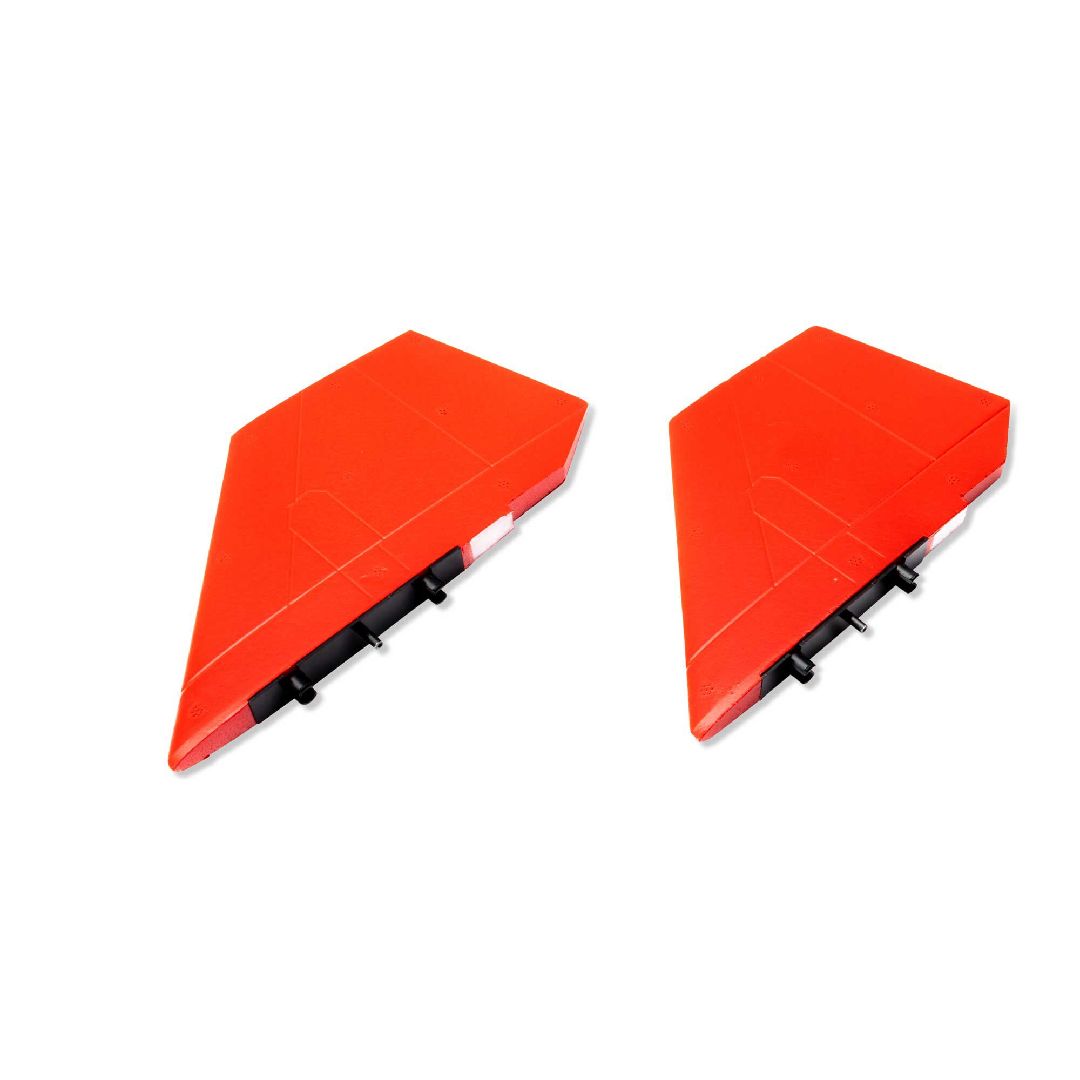 E-Flite Fin Set; Red, High Visibility: SR-71 Twin 40mm EDF