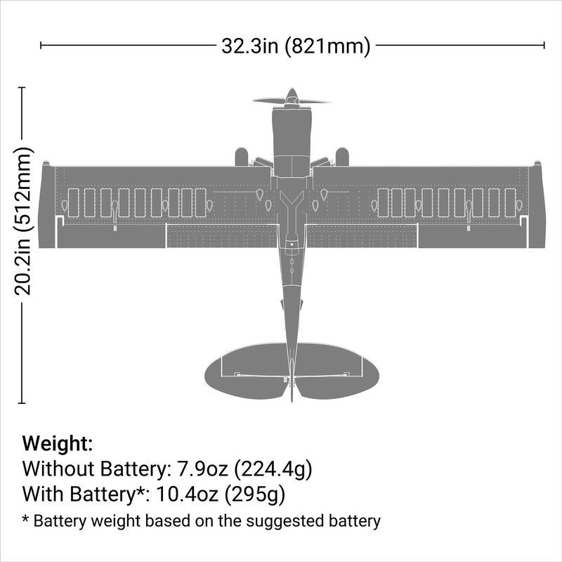 E-Flite Micro Scrappy 800mm BNF Basic