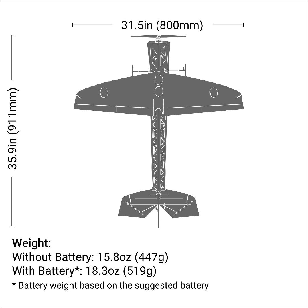 E-Flite 4-Site 3D FF (Flat Foamy) 800mm PNP