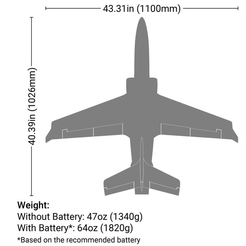 E-Flite Viper 70 EDF Jet BNF Basic w/ AS3X and SAFE Select