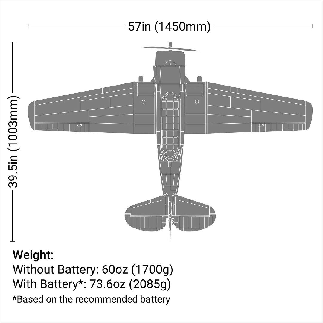 E-Flite SNJ-5/AT-6 Texan 1.5m PNP