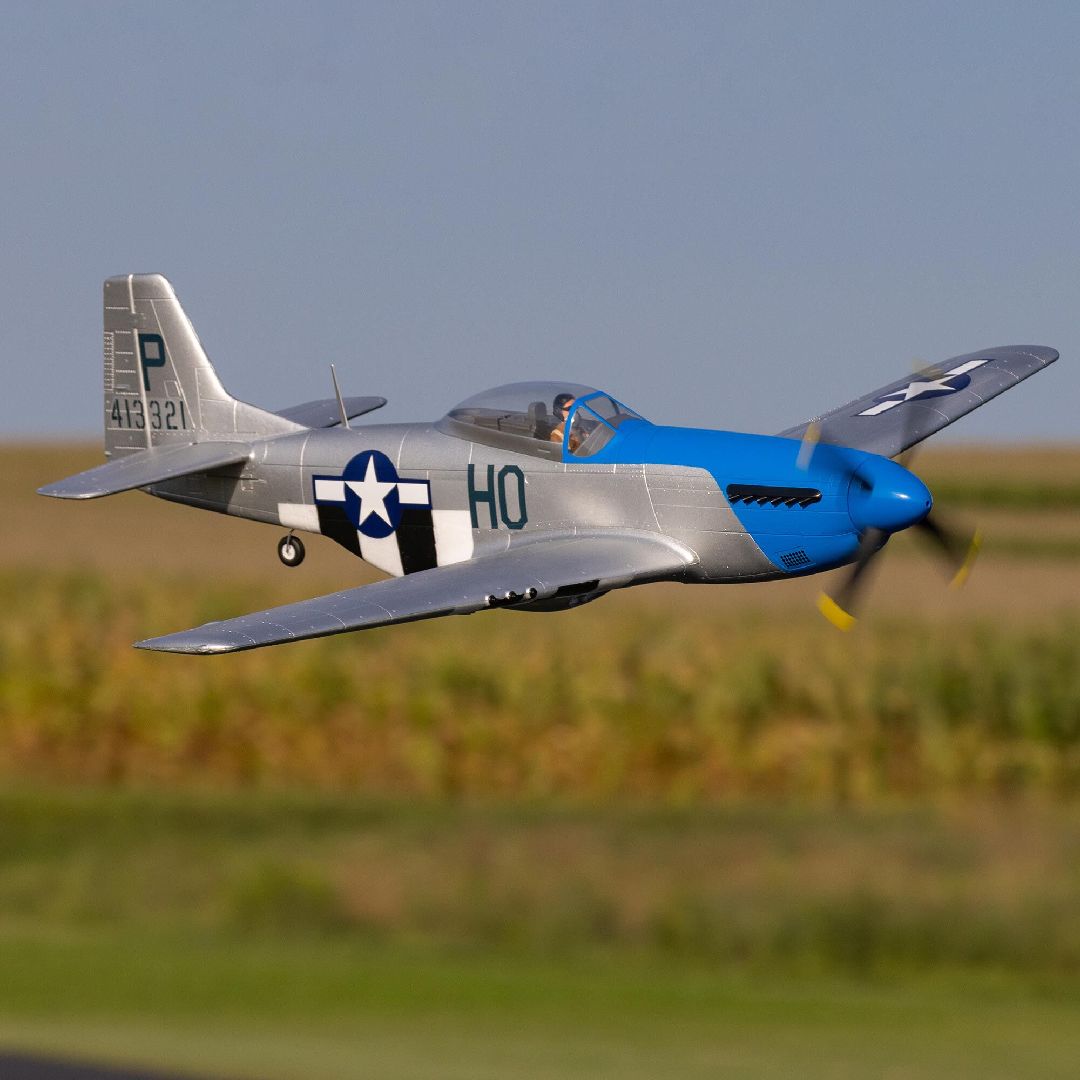 E-Flite P-51D Mustang 1.2m with Smart BNF Basic-