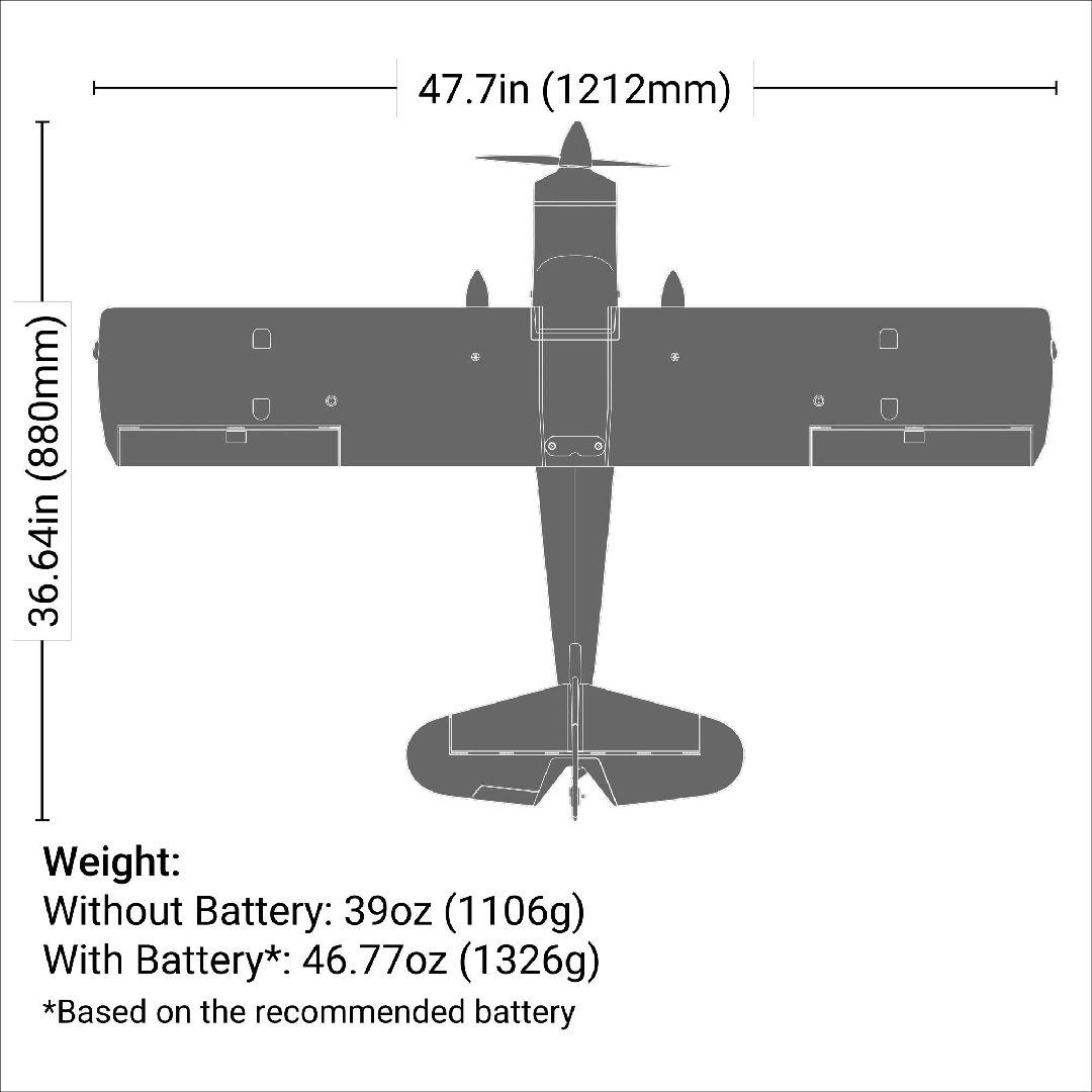E-Flite Decathlon 1.2m with Smart PNP