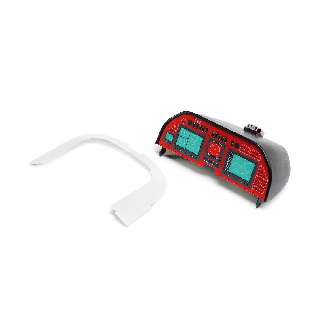E-Flite Instrument Panel with Plastic Cover: DRACO 2.0m