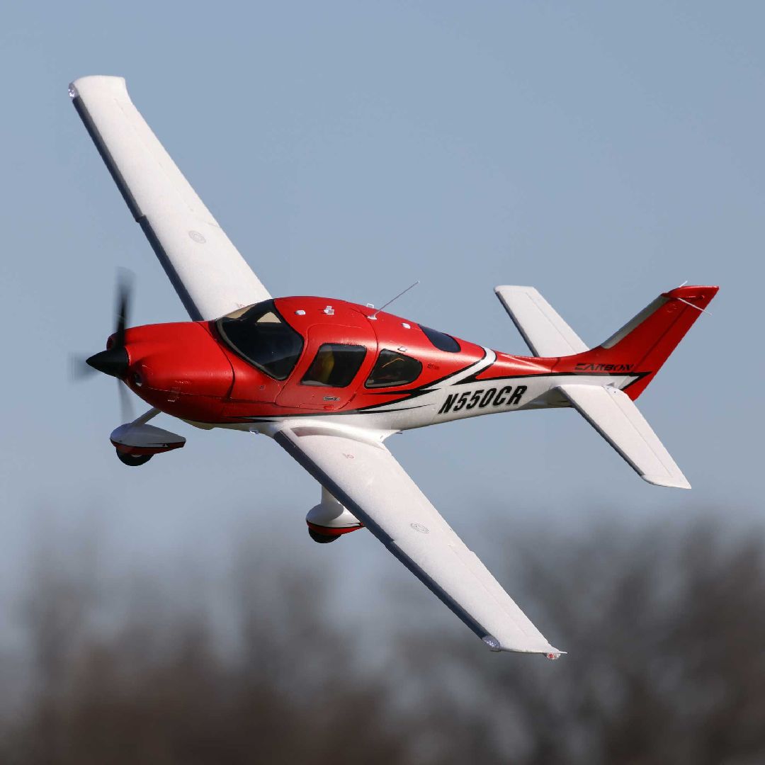 E-Flite Cirrus SR22T Red 1.5m BNF Basic