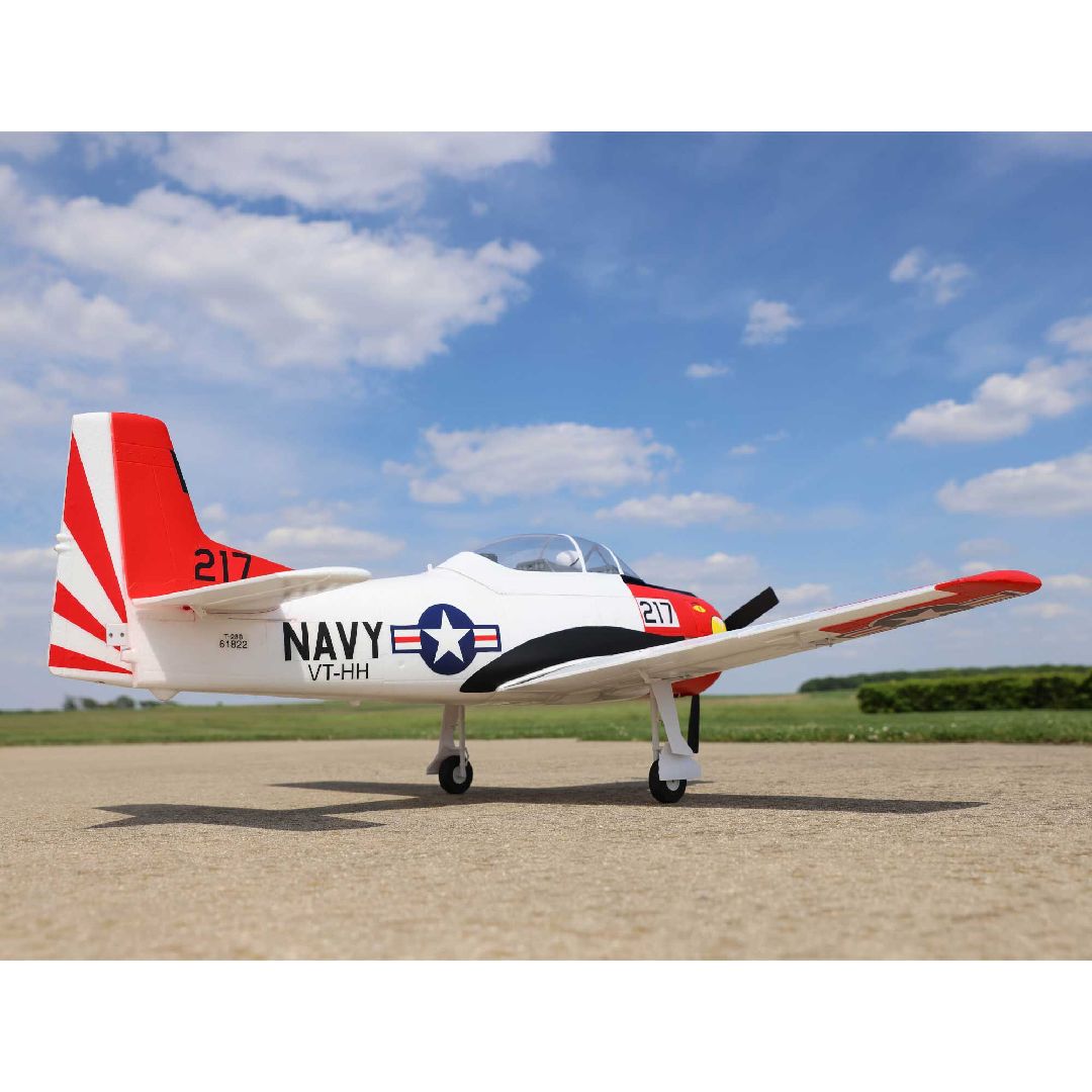 E-Flite T-28 Trojan 1.2m with Smart BNF Basic-
