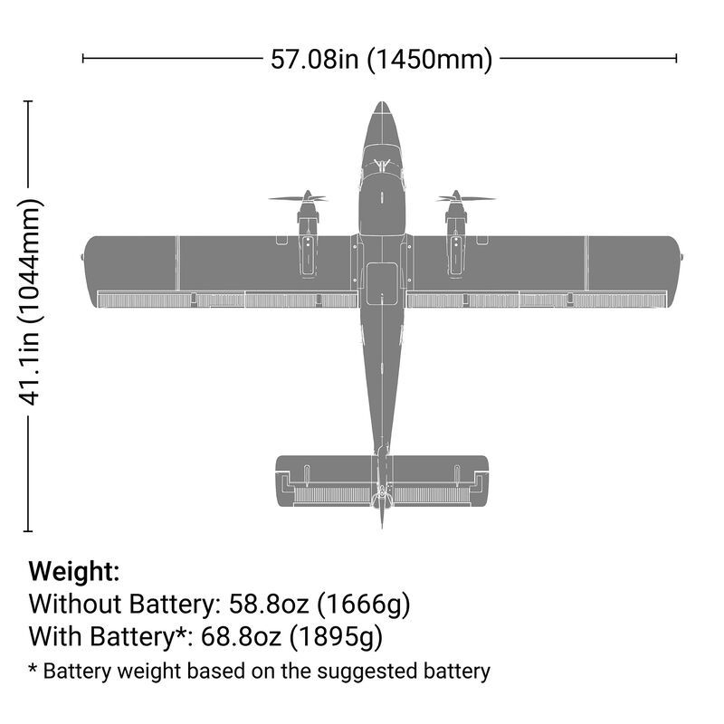 E-Flite DHC-6 Twin Otter 1.4m PNP