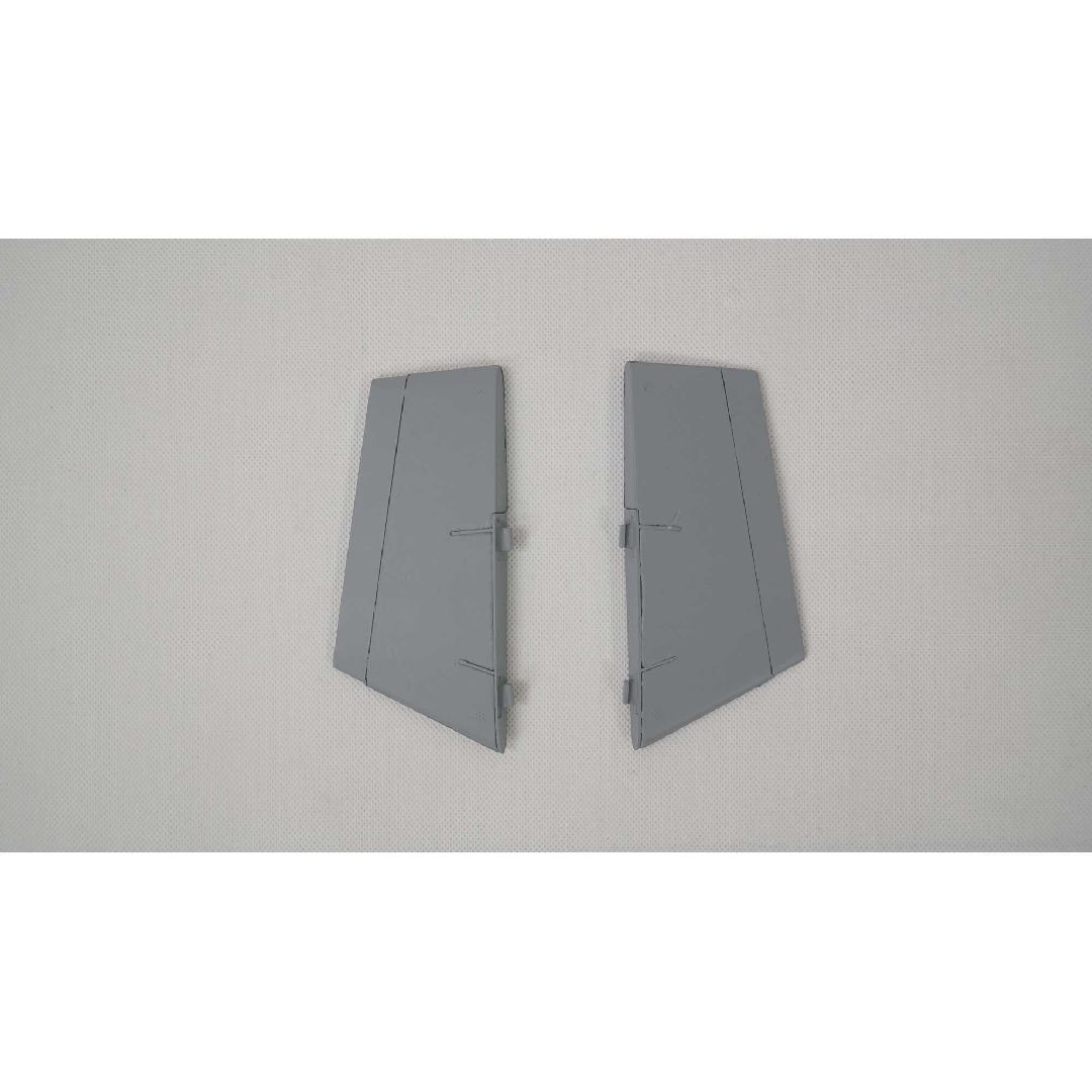 E-Flite Ventral Fin Set: F-16 Falcon-Gray 80mm EDF