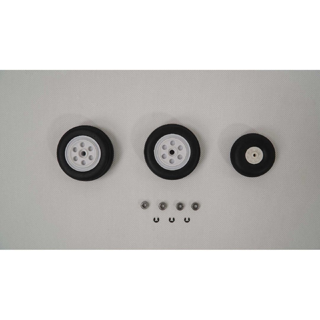 E-Flite Wheel Set: F-16 Falcon-Gray 80mm EDF