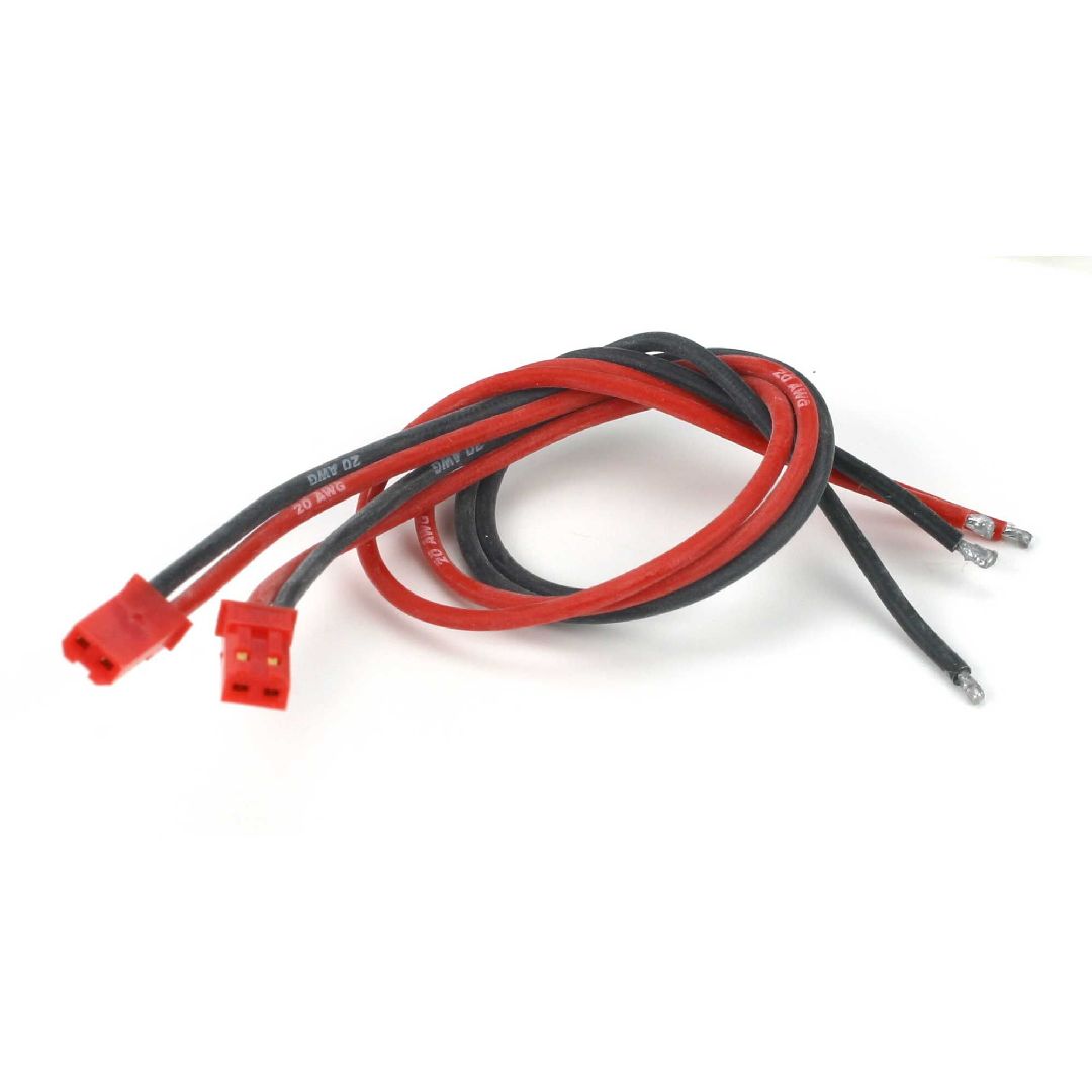 E-Flite JST RCY Male Conn w/Lead, 20 Gauge (2)