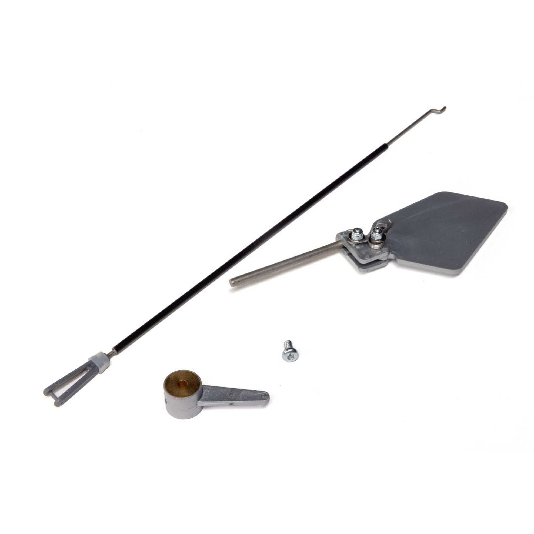 E-Flite Water Rudder with Pushrod, Silver; 39.5" Floats