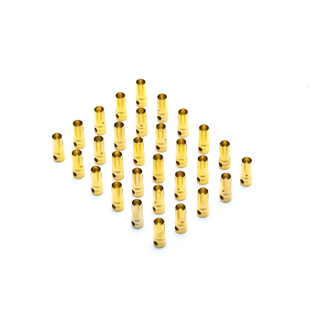 E-Flite Gold Bullet Connector, Female, 3.5mm (30)