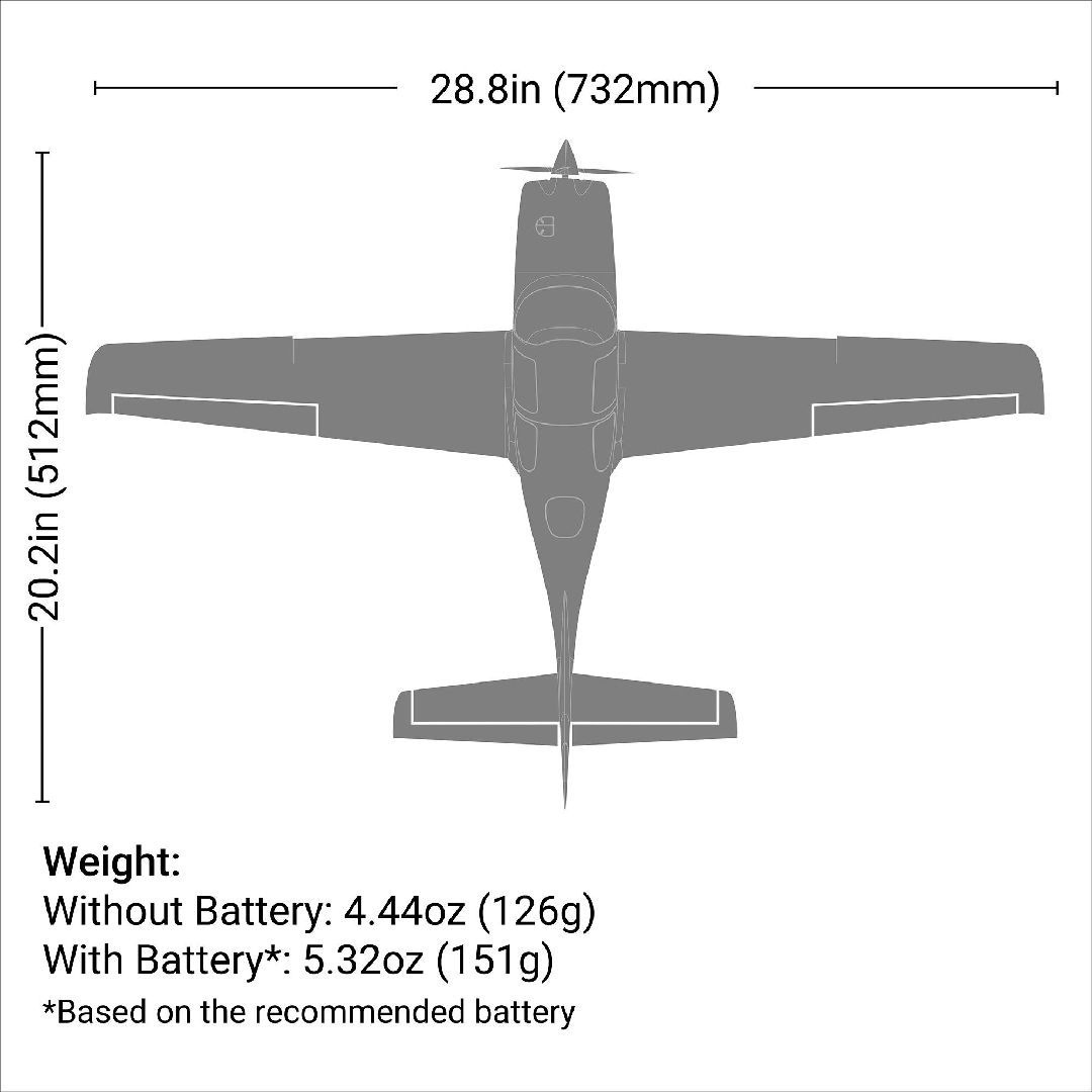 E-Flite UMX Cirrus SR22T BNF Basic Ultimate (B&C Included)