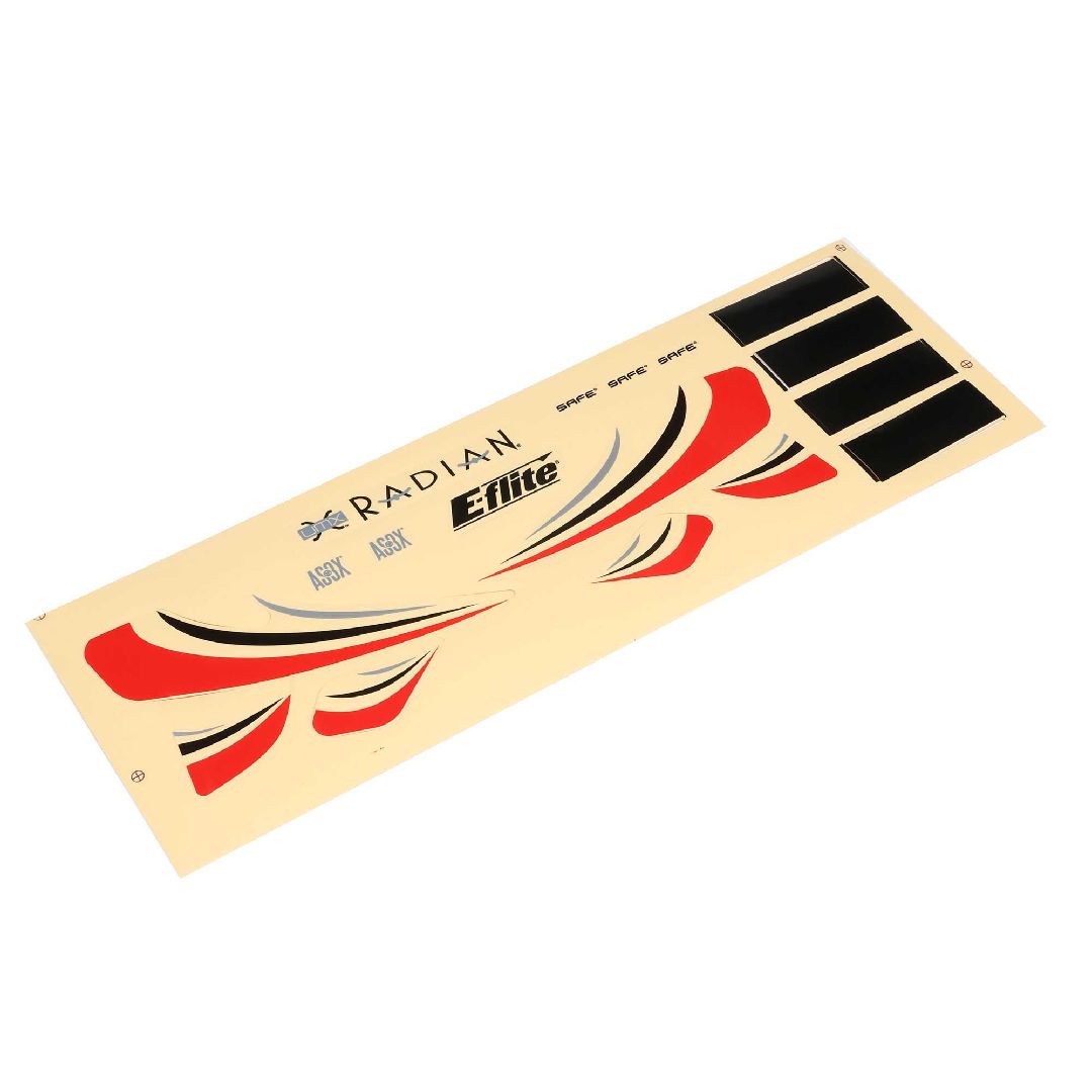 E-Flite Decal Sheet: UMX Radian, Red