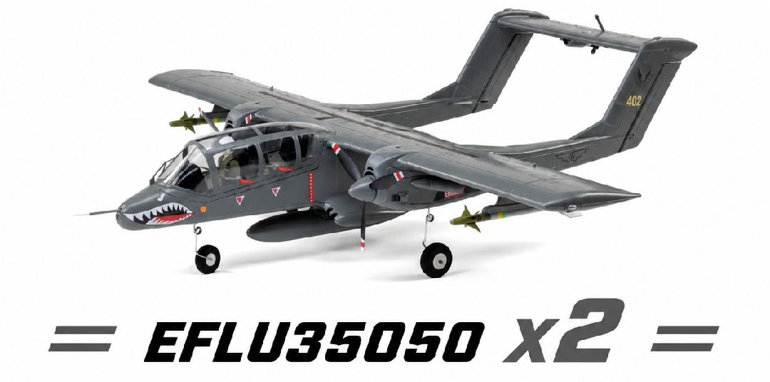 E-Flite Micro OV-10 Bronco 645mm BNF Basic w/ AS3X/SAFE (QTY 2)