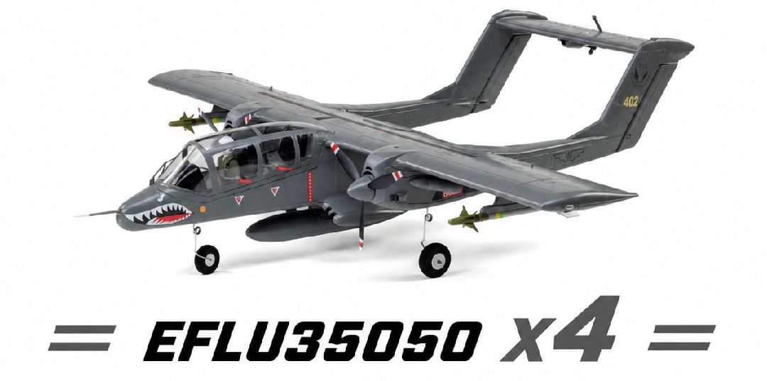 E-Flite Micro OV-10 Bronco 645mm BNF Basic w/ AS3X/SAFE (QTY 4)