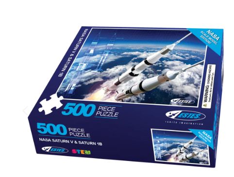 Estes Rockets NASA Saturn V & Saturn 1B 500 Piece Puzzle