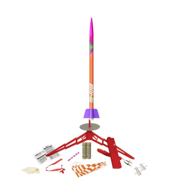 Estes Rockets Tri-Flyer Stem Kit - Beginner - Click Image to Close