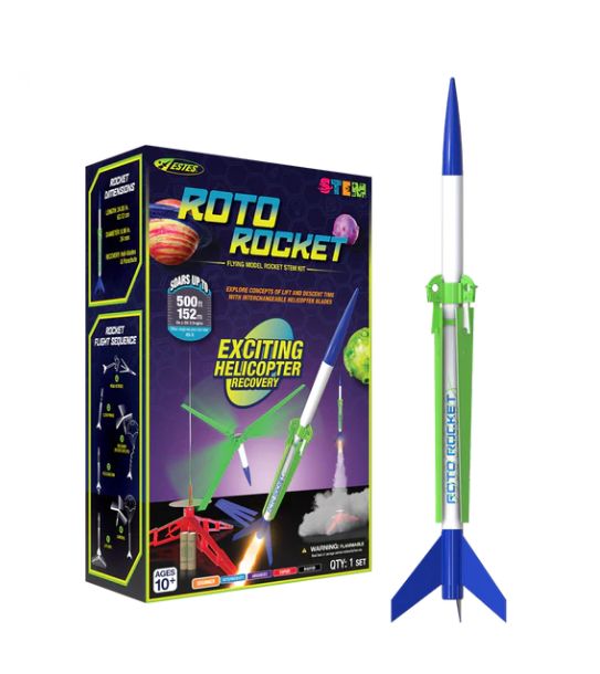 Estes Rockets Roto Rocket Stem Kit - Beginner - Click Image to Close