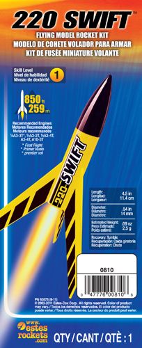 Estes Rockets 220 Swift (English Only) - Intermediate