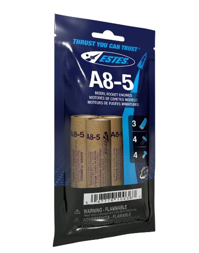 Estes Rockets A8-5 (3 ea) - Bagged