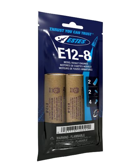 Estes Rockets E12-8 (3 ea) - Bagged