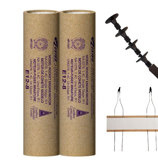 Estes Rockets E12-8 (3 ea) - Bagged