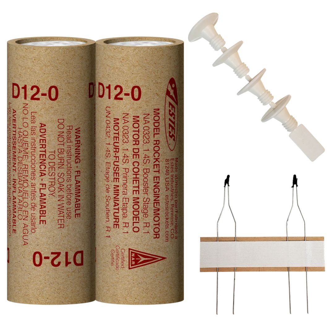 Estes Rockets D12-0 (2 ea) - Bagged
