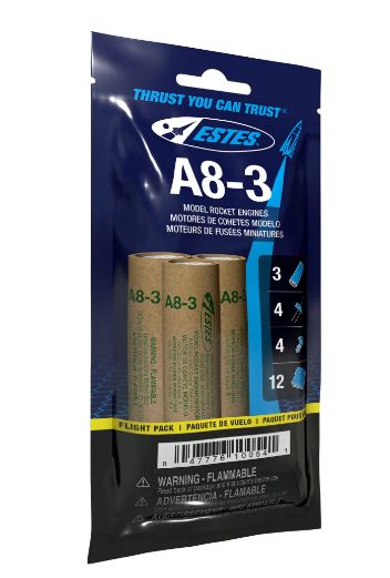 Estes Rockets A8-3 - Bagged