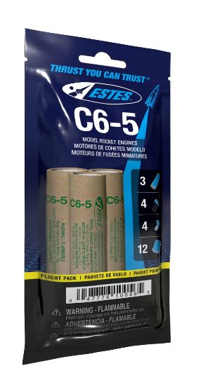 Estes Rockets C6-5 - Bagged