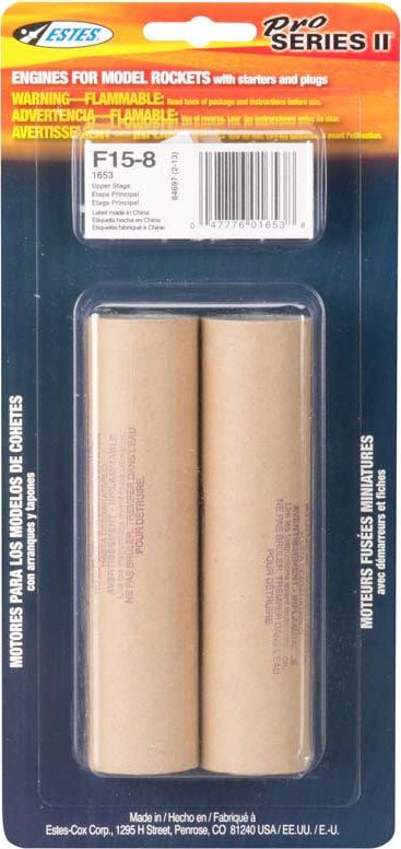 Estes Rockets F15-8 29 mm (2 ea) - Click Image to Close