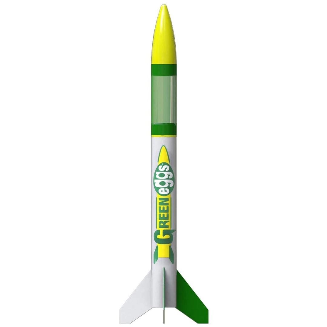 Estes Rockets Green Eggs (white box with color label) (12 pk) - Beginner