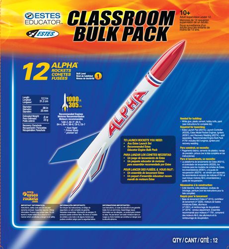 Estes Rockets Alpha (12 pk) - Intermediate