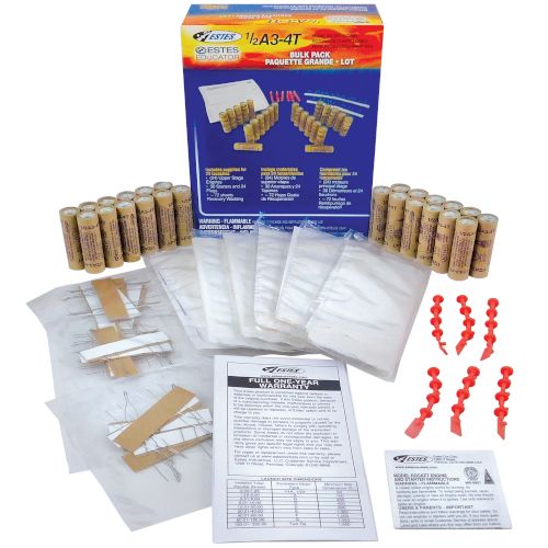 Estes Rockets 1/2A3-4T Engines (24 pk) - Click Image to Close