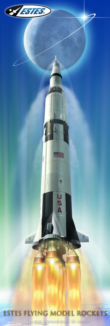 Estes Rockets 1/200 Saturn V (English only) - Beginner - Click Image to Close