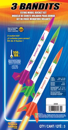 Estes Rockets 3 Bandits - Beginner - Click Image to Close