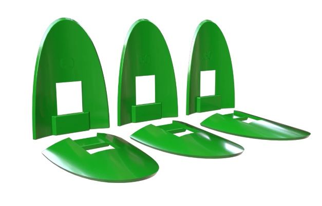 Estes Rockets BT-60 Shock Cord Anchors, Orange (6pk)