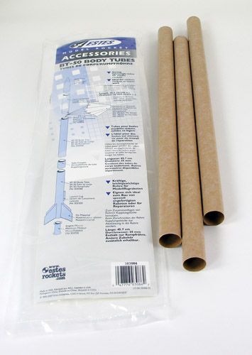 Estes Rockets BT-50 Body Tube (3 pk) - Click Image to Close