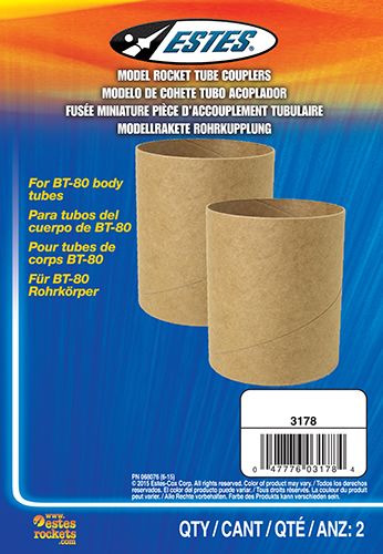 Estes Rockets BT80 Body Tube Couplers (2 pk) - Click Image to Close