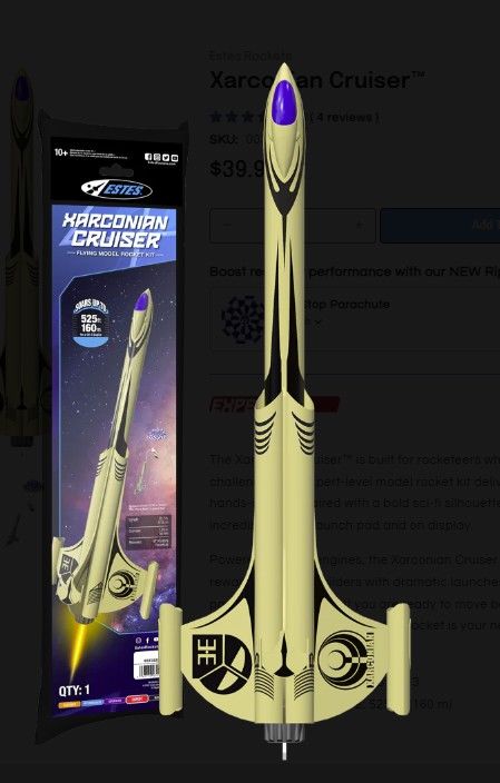 Estes Rockets Xarconian Cruiser - Expert