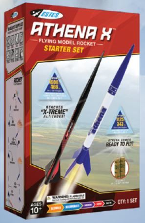 Estes Rockets Athena X Starter Set (2 Sets) - Beg/Int - Click Image to Close