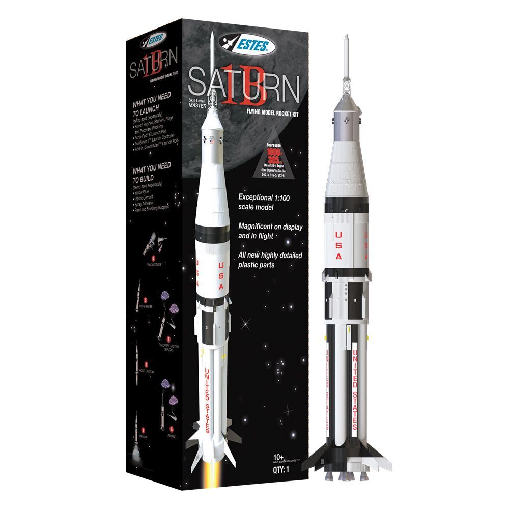 Estes Rockets Saturn 1B (Scale 1/100 Scale) (English Only)