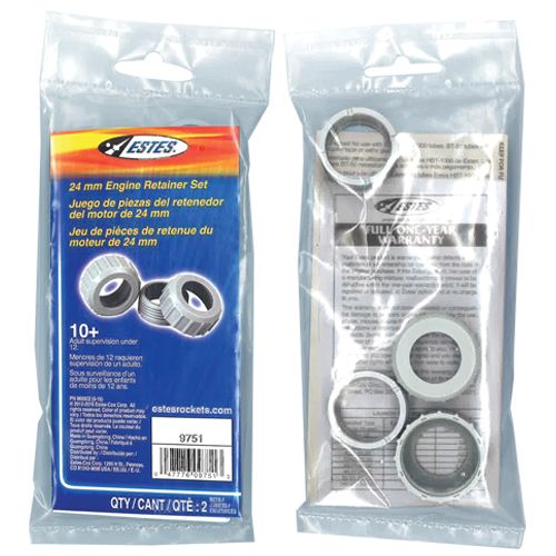 Estes Rockets 24 mm Motor Retainer Set (2 pk) - Click Image to Close