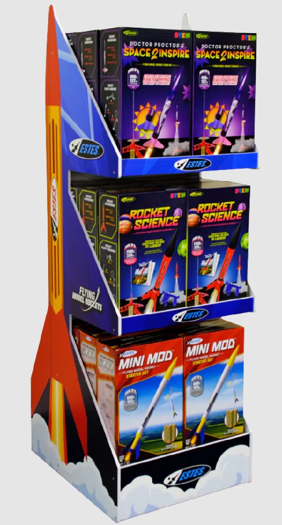 Estes Rockets Learn and Launch POP Display